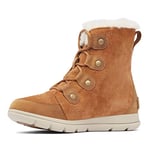 Sorel Women's Explorer Joan Waterproof Winter Boots, Brown Camel Brown X Ancient Fossil, 6.5 UK