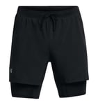 Under Armour Men's UA Launch 5'' 2-In-1 Short Black, S