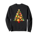 Tropical Fruit Christmas Tree Sweatshirt