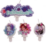 Pack De 4 Enchantimals Ensemble De 4 Bougies En Cire (16 Bougies Au Total)