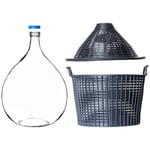 Balloon Bottle Carboy viinille korissa korkilla 25 L