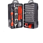 Mini tournevis magnétique de précision 135 en 1 - Kit d'outils de réparation pour iPhone, ordinateur portable, montre avec organiseur de rangement,