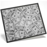 Placemat Mousemat 8x10 BW - US Dollar Bill Currency Money  #35748