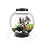 biOrb Classic Aquarium Compact Moderne en Acrylique de 15 gallons avec lumières LED Multicolores télécommandées pour Dessus de Table ou de Bureau, Noir