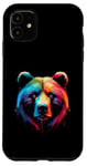 Coque pour iPhone 11 Ours marron multicolore