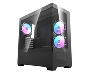 DarkFlash DS900 Air Tempered Glass Mesh ATX PC Case 6X ARGB Fans - Black