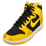 Nike Dunk High Womens Black Yellow Fashion Trainers - 5 UK