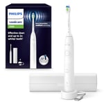 Philips Sonicare 5500 - Brosse à dents électrique sonique avec 2 modes, Alerte de pression, EasyStart, SmarTimer et BrushPacer, Blanc, modèle HX7110-02