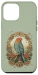 Coque pour iPhone 12 Pro Max Carte de tarot perroquet vintage rétro