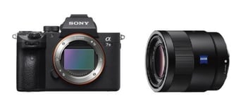 Hybride Sony Alpha A7 III Boitier Nu + Objectif hybride Sonnar T FE 55 mm f/1.8 ZA