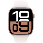 Apple Watch Series 10 GPS + Cellular 42mm Aluminum Case [ Light Blush Sport Band S/M  MWX93 - Rose Gold ]