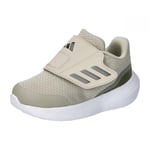 adidas Mixte bébé RunFalcon 3.0 Hook-and-Loop Shoes Basket, Putty Grey/Iron met/Silver Pebble, 22 EU