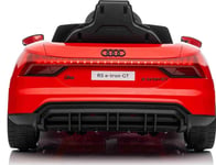 Triton Audi Rs E-Tron Gt Batteridrevet Rød + Fjernkontroll + 4X4 Drive + Radio Mp3 + Led + Eva