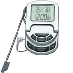 THERMOMETRE DE CUISSON DIGITAL 0 - 300 °C heure minuteur mesure par sonde alarme