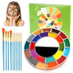 LOPHE Maquillage Fard Aquarellable Pot, Peinture du Visage, Maquillage FX Smiffys, Peinture à l'eau pour Le Visage et Le Corps pour Adultes, Enfants, 25 Couleurs