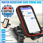 Mount Holder Bicycle Motor Bike 360° Waterproof Case Cover For All Mobile Phones