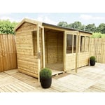 7 x 10 Reverse Pressure Treated Apex Summerhouse with Short Windows