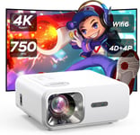 Videoprojecteur( Auto Focus/Auto Keystone)26000L Wifi6 Bluetooth Retroprojecteur Full Hd 1080P Videoprojecteur 4K Supporte 400'' Pour Home Cinema Zoom 50% Projecteur Video Pour Iphone/Android