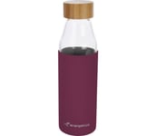 Glass Bottle Bamboo I 500 ml vattenflaska  Dam 900 290 REDWINE/DARK LILAC ONESIZE