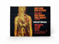 Pyramid International James Bond Goldfinger Projection, Small Wooden Wall Art