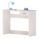 Bureau enfant 1 tiroir L100,6 x H76,4 X P49,2 cm ROSS blanc Taille unique