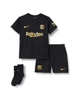 Nike FCB I NK BRT KIT AW Ensemble de Football Mixte Enfant, Black/(Metallic Gold) (Full Sponsor), FR : XS (Taille Fabricant : 12-18M)