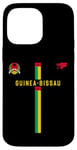 Coque pour iPhone 14 Pro Max Drapeau Guinée-Bissau, carte silhouette, emblème national