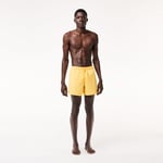 Lacoste Short de bain court séchage rapide Taille L Jaune/vert