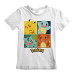 Nintendo - Pokémon Squares White Kid T-Shirt - 3-4 Years