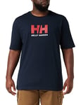 Helly Hansen Homme T-Shirt HH Logo, 4XL, Marine