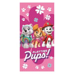 Paw Patrol Towel Pink Playtime Pups Pool Bath Beach Floral Pink 100% Cotton