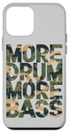 Coque pour iPhone 12 mini Plus de batterie Plus de basse DNB Green Camo Drum And Bass Rave Music