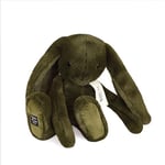 HISTOIRE D'OURS - Peluche Lapin - Collection LE LAPIN - Couleur Kaki - Compagnon Douceur et Câlins Infinis - 32 cm - Idée Cadeau Inoubliable Pour Petits et Grands Enfants - HO3252