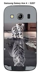 Onozo Coque Samsung Galaxy Ace 4 - G357 Design Chat Tigre Blanc