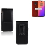 For Motorola Moto G7 Plus belt bag holster outdoor case cover sleeve black Case 