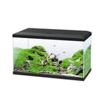 Ciano, Aquarium 60 Noir, pour Poissons, Équipé d'un Filtre, Consommables, LED et Chauffage, 58L, Emballage Renforcé pour Envoi Web