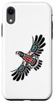 Coque pour iPhone XR Art amérindien style totem aigle esprit animal Alaska