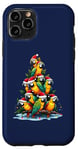 Coque pour iPhone 11 Pro Parrot Christmas Tree Funny Polly Holiday