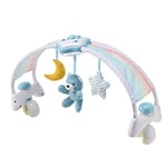 Chicco Arche Arc en Ciel Jeu de Développement 2 en 1 Compatible avec le Lit Next2Me, Panneau de Berceau avec Arche Arc-en-ciel et Veilleuse avec Musique et Pendentifs - Jouet Bébé 0+ Mois