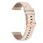 Läderarmband för smartklocka för HUAWEI WATCH GT 4 41mm/Garmin Venu 3S/Venu 2S Armband Roséguld Spänne 18mm Armband Armband Läder Aprikos Leather Apricot 18mm Universal