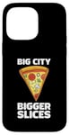 Coque pour iPhone 14 Pro Max Design amusant Love Pizza Big City Style