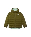 THE NORTH FACE Girl's Reversible Perrito Hooded Jacket, Forest Olive, 14-16 Years