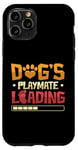 Coque pour iPhone 11 Pro Dog's Playmate Chargement Annonce de grossesse amusante