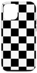 iPhone 12/12 Pro Black and White Checkered Plaid Checkerboard Pattern Case Case