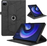 Coque Pour Tablette Xiaomi Pad 6 Max 14 Pouces 2023 Étuis Rotation À 360 Degrés Avec Support Housse De Protection Cover Pu Cuir Flip Case Pour Xiaomi Pad 6 Max Coque, Noir Arbre.[F1911]