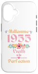 Coque pour iPhone 16 70 ans femme 1955 idée cadeau anniversaire drôle humour mam