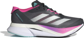 Adidas Women's Adizero Boston 12 Grey/Black/Lucid Pink, 38