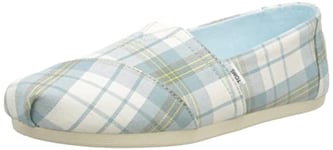 TOMS Women's Alpargata Loafer Flat, Blue, 7.5 UK