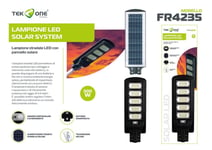 Réverbère Lumière Routier LED Tekone Fr4235 Panneau Solaire PV 300W Hsb