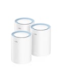 Cudy M1200 3-PACK système Wi-Fi maillé Bi-bande (2,4 GHz / 5 GHz) (802.11ac) Blanc 1 Interne